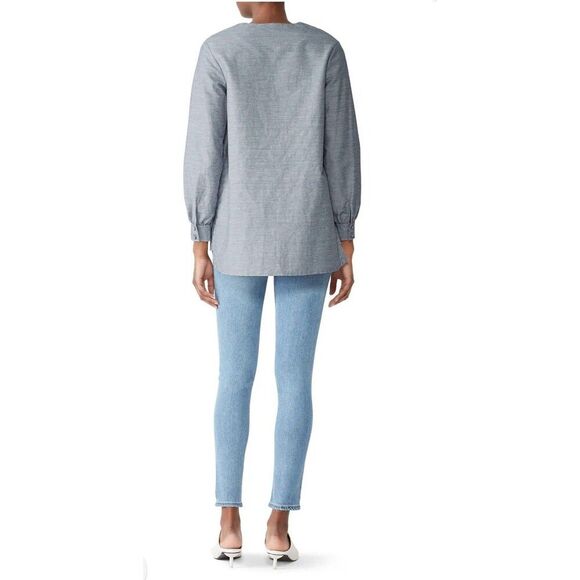 Co Front Bib Blouse Sz Small - Picture 3 of 8